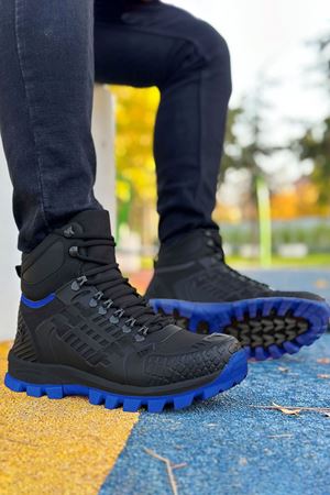Boy Uzatan Gizli Topuk Siyah Mavi Hydro Su Geçirmez Erkek Outdoor Trekking Bot