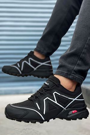 Boy Uzatan Gizli Topuk Siyah Beyaz Cross X Outdoor Trekking Erkek Ayakkabı
