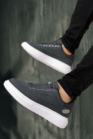 Boy Uzatan Gizli Topuk Füme Keten Monarch Kalın Taban Erkek Günlük Ayakkabı