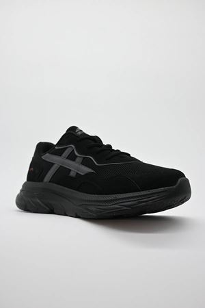 Boy Uzatan Gizli Topuk Siyah Supports Erkek Spor Ayakkabı