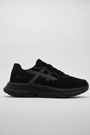 Boy Uzatan Gizli Topuk Siyah Supports Erkek Spor Ayakkabı