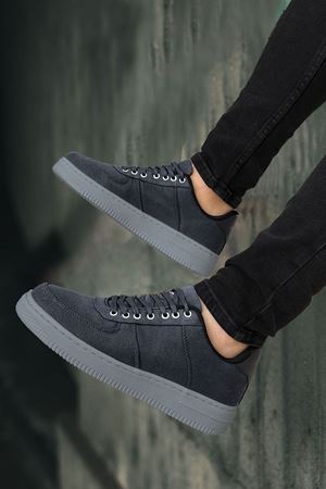 Boy Uzatan Gizli Topuk Füme Keten Airforce Erkek Günlük Ayakkabı