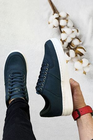 Boy Uzatan Gizli Topuk Petrol Keten Airforce Erkek Günlük Ayakkabı