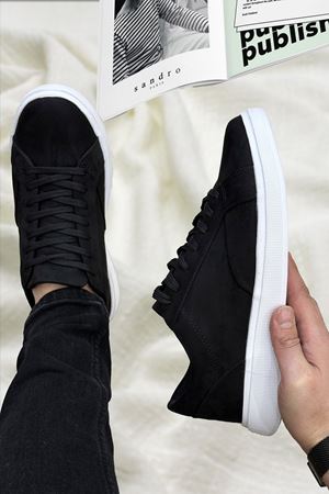 Boy Uzatan Gizli Topuk Siyah Beyaz Süet Luxor Erkek Ultra Hafif Erkek Casual Ayakkabı