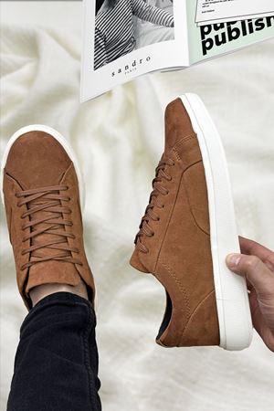 Boy Uzatan Gizli Topuk Taba Süet Luxor Erkek Ultra Hafif Erkek Casual Ayakkabı