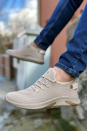 Boy Uzatan Gizli Topuk Çöl Örme Triko Hafif Court Vision Spor Ayakkabı