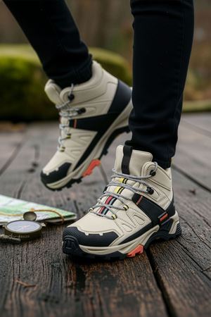 Boy Uzatan Gizli Topuk Çöl Outdoor Trekking Erkek Spor Bot