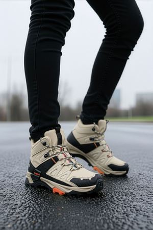 Boy Uzatan Gizli Topuk Çöl Outdoor Trekking Erkek Spor Bot