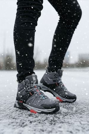 Boy Uzatan Gizli Topuk Füme Outdoor Trekking Erkek Spor Bot