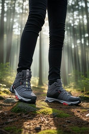 Boy Uzatan Gizli Topuk Füme Outdoor Trekking Erkek Spor Bot