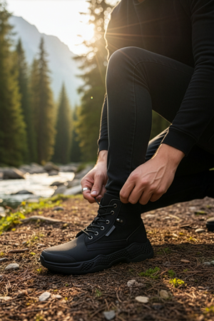 Boy Uzatan Gizli Topuk Siyah Dust Erkek Postal Bot