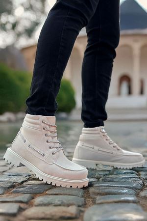 Boy Uzatan Gizli Topuk Çöl Süet Retro Erkek Klasik Bot