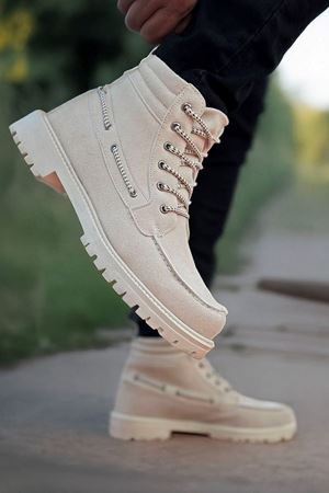 Boy Uzatan Gizli Topuk Çöl Süet Retro Erkek Klasik Bot