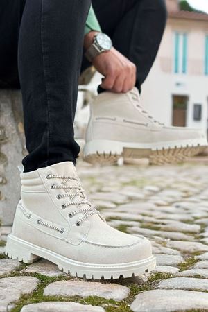 Boy Uzatan Gizli Topuk Çöl Süet Retro Erkek Klasik Bot