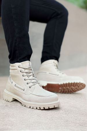 Boy Uzatan Gizli Topuk Çöl Süet Retro Erkek Klasik Bot