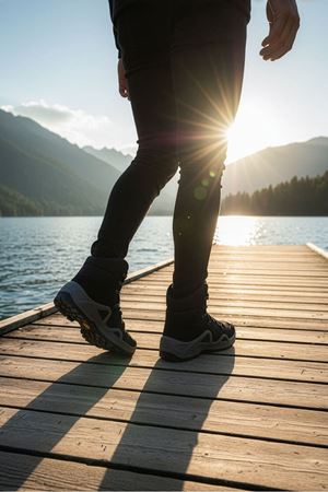 Boy Uzatan Gizli Topuk Siyah Füme Combat Gtx WaterProof Fermuarlı Bot