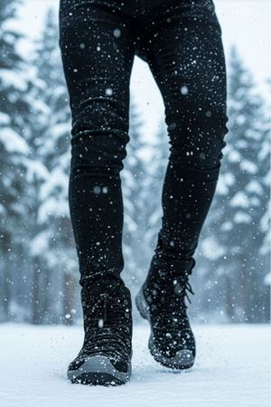 Boy Uzatan Gizli Topuk Siyah Füme Combat Gtx WaterProof Fermuarlı Bot