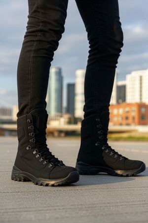 Boy Uzatan Gizli Topuk Siyah Postal Bot