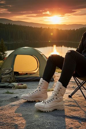 Boy Uzatan Gizli Topuk Çöl Postal Erkek Bot