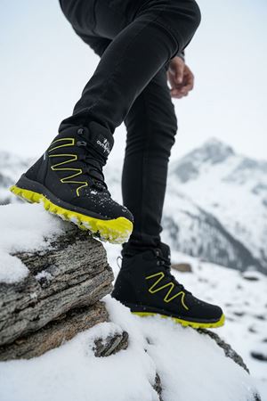 Boy Uzatan Gizli Topuk Siyah Sarı Street Erkek Outdoor Trekking Bot