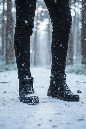 Boy Uzatan Gizli Topuk Siyah Street Erkek Outdoor Trekking Bot