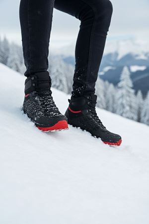 Boy Uzatan Gizli Topuk Siyah Kırmızı Hydro Su Geçirmez Erkek Outdoor Trekking Bot