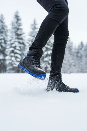 Boy Uzatan Gizli Topuk Siyah Mavi Hydro Su Geçirmez Erkek Outdoor Trekking Bot