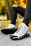 Boy Uzatan Gizli Topuk Beyaz Outdoor Trekking Erkek Bot