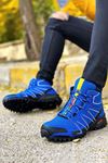 Boy Uzatan Gizli Topuk Mavi Outdoor Trekking Erkek Bot