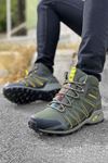 Boy Uzatan Gizli Topuk Yeşil Outdoor Trekking Erkek Bot
