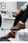 Boy Uzatan Gizli Topuk Taba Armürlü İtalyan Hakiki Deri Erkek Klasik Ayakkabı