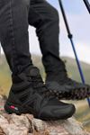 Boy Uzatan Gizli Topuk Siyah Füme Cross X Outdoor Trekking Erkek Bot