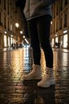 Boy Uzatan Gizli Topuk Çöl Combat Gtx WaterProof Fermuarlı Bot