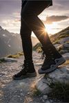 Boy Uzatan Gizli Topuk Siyah Füme Combat Gtx WaterProof Fermuarlı Bot