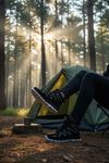 Boy Uzatan Gizli Topuk Siyah Beyaz Street Erkek Outdoor Trekking Bot - kopya