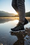 Boy Uzatan Gizli Topuk Siyah Beyaz Street Erkek Outdoor Trekking Bot - kopya