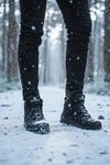 Boy Uzatan Gizli Topuk Siyah Street Erkek Outdoor Trekking Bot