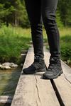 Boy Uzatan Gizli Topuk Siyah Street Erkek Outdoor Trekking Bot