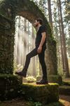 Boy Uzatan Gizli Topuk Siyah Kırmızı Street Erkek Outdoor Trekking Bot - kopya