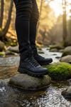 Boy Uzatan Gizli Topuk Siyah Hydro Su Geçirmez Erkek Outdoor Trekking Bot