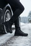 Boy Uzatan Gizli Topuk Siyah Hydro Su Geçirmez Erkek Outdoor Trekking Bot