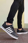 Boy Uzatan Gizli Topuk Siyah Beyaz Vento Erkek Sneaker Ayakkabı